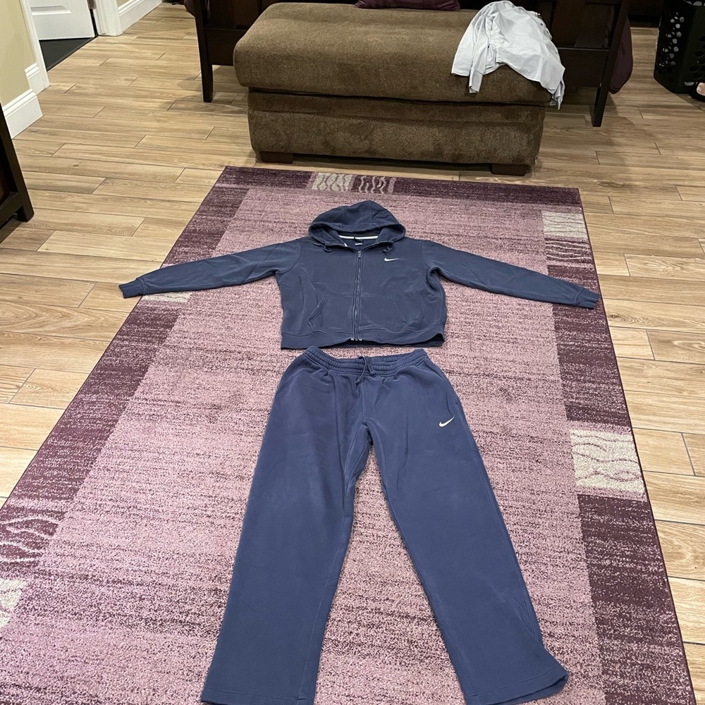 Large blue Nike sweatsuit